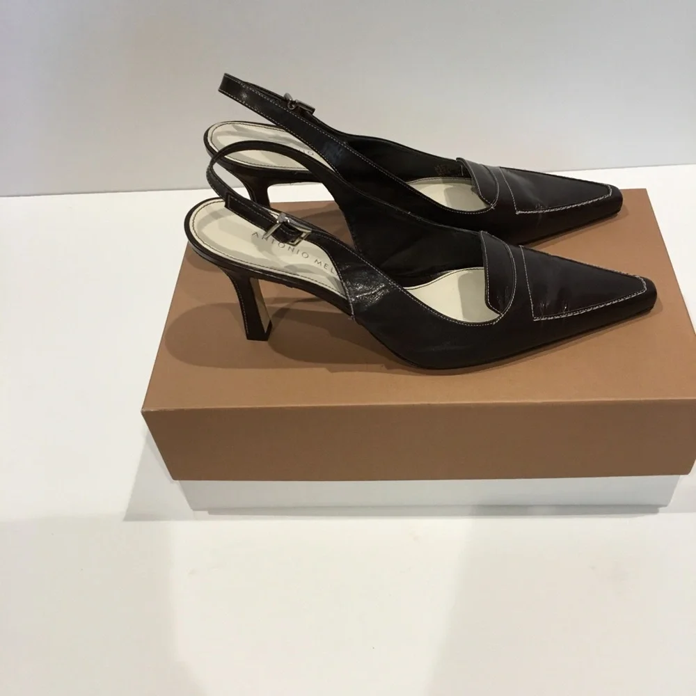 Antonio melani sling back. Size 7.5M, heels 3.5